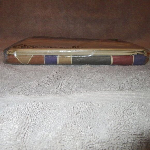 Vtg Utica by J.P. Stevens Sorcery Full Flat Sheet Percale Rainbow Stripe Artsy - Picture 10 of 10